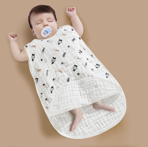 100% <span class=keywords><strong>coton</strong></span> unisexe bébé couverture portable sans manches mousseline sac <span class=keywords><strong>de</strong></span> couchage et sac 2 4 6 couches <span class=keywords><strong>gaze</strong></span> Swaddle sac - Product Image 4