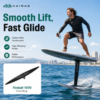 Ala delantera de hidroala de fibra de carbono de 1070 mm de alto perfil, 877 cm², para deslizamiento rápido, ala de surf para viento en contracorriente, OEM