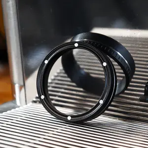 Moda personalizar logotipo espresso doing anel, magnético 58mm dosing funil
