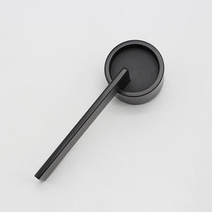 घरेलू दरवाजे के लिए गोल ठोस हैंडल विभाजित लॉक इलेक्ट्रोप्लेटेड मैट काले नई शैली का दरवाजा लॉक - Product Image 4