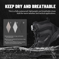 Chaussures de randonnée tactiques imperméables pour hommes, chaussures mi-hautes imperméables, fabrication sur mesure, vente en gros, OBM, ODM