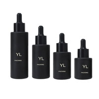 Flacon compte-gouttes de luxe en verre cylindrique 30 ml avec boîte, rechargeable, pour sérum cosmétique et diffuseur à bâtonnets