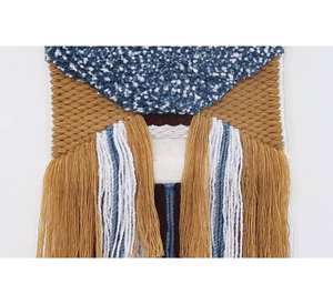 Tapiz de Algodón Hecho a Mano para Colgar en la Pared - Decoración de Pared Bohemia de 40x30 Pulgadas, Diseño Personalizado, Color Marrón - Product Image 3