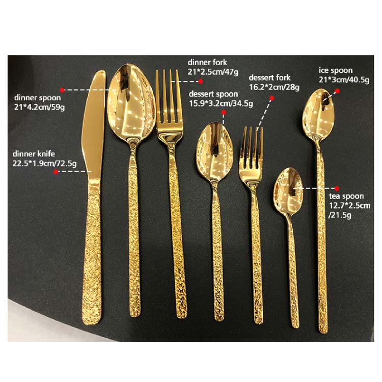 Or/22,5 cm/Couteau/72,5 g