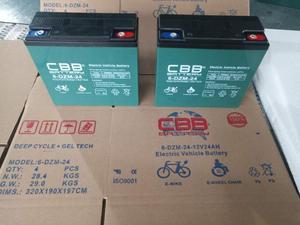 แบตเตอรี่เจลสำหรับสกู๊ตเตอร์แบบ Deep Cycle 12v 24ah 6-DZM-24 - Product Image 2