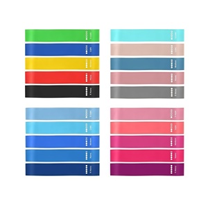 Customizable Waterproof TPE Yoga Exercise <b>Bands</b> Set with Fitness Theraband Elastic Resistance <b>Workout</b> <b>Band</b> - Product Image 5