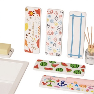 Support de Savon et Porte-Brosse à Dents en Terre de Diatomée Style Nordique pour Salle de Bain, Absorbant, Anti-Humidité, Séchage Rapide, Design Cartoon - Product Image 1