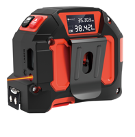 Télémètre laser breveté, mesure de la longueur, de la surface et du volume, écran LCD, double commande par touches, conversion d'unités, ruban à mesurer laser