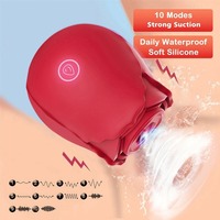 Puissant stimulateur clitoridien USB en forme de rose, capable de sucer le clitoris pour une stimulation intense, un jouet sexuel féminin