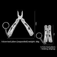 Ciseaux multifonctions, pinces, couteau pliant pour ceinture de sécurité, modèle 053, usage domestique, extérieur, urgence, grandes, moyennes et petites tailles