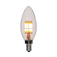 Ampoule LED à filament C35 C32, 220V, culot 4WE27, pour bougeoir décoratif de Noël