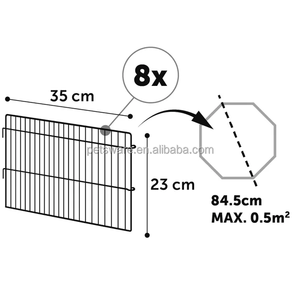 Criceto multicolore a 8 pannelli per esercizi all'aperto per box e recinzione per criceti gabbie per criceti - Product Image 4