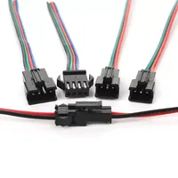 Carcasa hembra y macho SM2.54 con paso de 12 Pines, terminales de cable automotriz de 2,54mm, conductores de cobre, JST, 21, 1, 2, 1