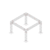 Estructura de Aluminio de Alta Resistencia a la Tensión, Estructura Cuadrada de Alta Capacidad de Carga para Techos de Conciertos, Iluminación de Eventos y Proyectos de Suspensión