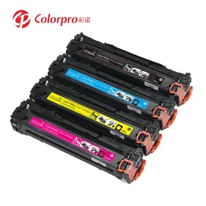 Colorpro Compatible Color Toner Replacement for 128A CE320A CE321A CE322A CE323A (Cyan, Magenta, Yellow, Black, 4-Pack)