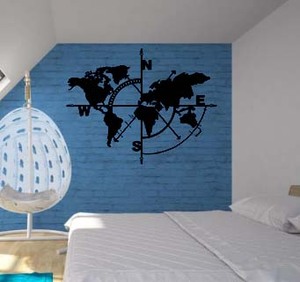 Vente en gros de carte <span class=keywords><strong>du</strong></span> <span class=keywords><strong>monde</strong></span> personnalisée à la mode, décoration murale en métal pour salon et <span class=keywords><strong>maison</strong></span>, tenture murale en acier - Product Image 5