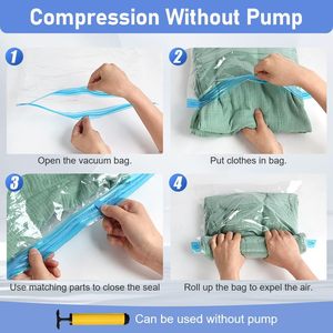 Classic Design Style Large Capacity Vacuum Clothing Compression <b>Bag</b> Folding Design, Especially Suitable for Home Finishing - Product Image 3