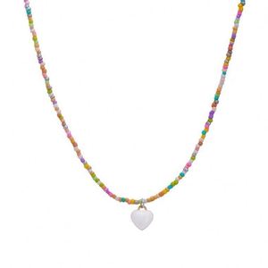 Women Y2K Colorful Seed Beaded Choker <b>Necklace</b> Multicolor Handmade Small Rice <b>Bead</b> <b>Necklace</b> Rice Seed <b>Beads</b> Choker <b>Necklace</b> - Product Image 6