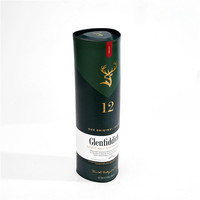 Boîtes à vin avec couvercle métallique, vente directe d'usine, emballage de luxe, tube noir Ro2012 2013, boîte en papier rouge imprimée