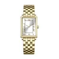 Montre de luxe pour femmes, grande marque, acier inoxydable 316L, étanche 5ATM, haute couture, quartz, logo personnalisé, montre rectangulaire pour femmes