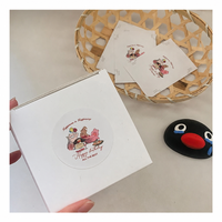 Autocollants d'Anniversaire Personnalisés Vintage Mignons pour Fête, Étiquettes Cadeaux Imperméables pour Emballage et Décoration