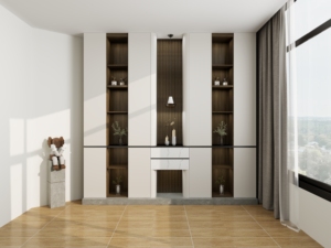 Armario Modular de Madera Maciza Estilo Cubo, Moderno y Personalizado, de 2 Puertas, para Dormitorio, con Sistema de Almacenamiento para Zapatos - Product Image 1