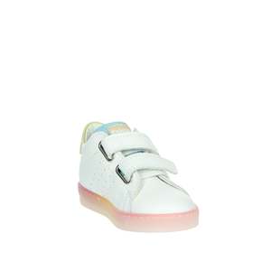 Zapatillas Falcotto para niña, diseño de estrellas blancas y rosas, cierre de velcro 497 - Product Image 5