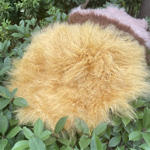 Housse de coussin en fourrure de Mongolie authentique, prix d'usine, fabriquée en Chine - Product Image 4