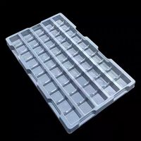Plateau en PVC antistatique transparent, jetable, personnalisé, pour poudre de blush, emballage consommateur, Guangdong sur mesure