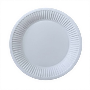 <span class=keywords><strong>Assiette</strong></span> <span class=keywords><strong>en</strong></span> <span class=keywords><strong>carton</strong></span> blanc de qualité alimentaire 6/7/9 pouces avec logo personnalisé et couleur personnalisée - Product Image 3