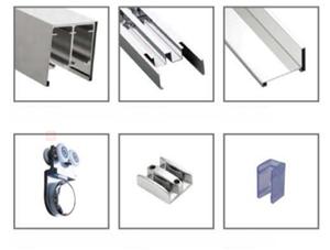 Porte Pieghevoli <span class=keywords><strong>a</strong></span> Fisarmonica di Lusso per Vasca e <span class=keywords><strong>Doccia</strong></span> dalla Fabbrica di Foshan - Product Image 3