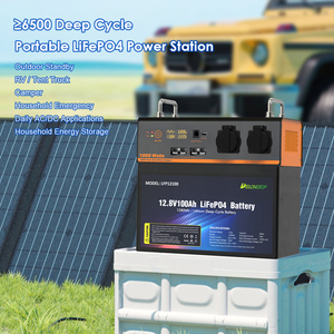 Station d'alimentation portable multifonction 12V 100Ah tout-en-un LiFePO4 avec alimentation solaire intégrée pour les situations d'urgence hors réseau - Product Image 5