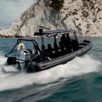 Bateau semi-rigide gonflable en aluminium de 860 cm pour le transport de passagers commercial avec sièges jockey