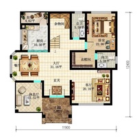 Villa préfabriquée simple, élégante et bon marché, en acier léger, de luxe