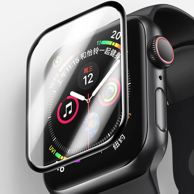 Ultra clear Screen Protector for apple Watch 3D Full Cover Full Glue PMMA Screen Protector for Apple Watch 38 / 42 / 40 / 44mm
