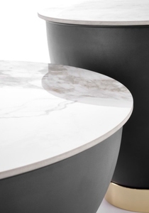 Nóng bán hiện đại màu đen bàn tròn bàn ăn đặt cho đồ nội thất gia đình - Product Image 2