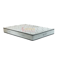 Matelas de lit compressé hypoallergénique King Size en tissu, latex et mousse à mémoire de forme, matelas à ressorts ensachés enroulable pour hôtel, livré en boîte