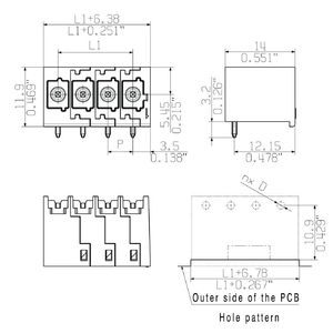 Conexión de soldadura THT/THR <span class=keywords><strong>MHS</strong></span> 5/11 <span class=keywords><strong>MHS</strong></span> 5/03 Conector PCB Proveedor de fábrica - Product Image 5