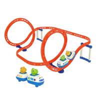 Voiture de course électrique sur circuit, jouet dinosaure, voiture magnétique sur circuit, ensemble de train éducatif, jouets à encastrer pour enfants, cadeaux, orbite de lévitation