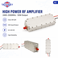 2400-2500MHz 2.4GHz 50W modul Anti UAV daya tinggi GaN Lora dengan penguat daya RF Isolator untuk C-UAS Counter AUTEL Mavic 3 FPV
