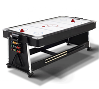 Stock d'usine SZX Table de billard et de snooker de 7 pieds, table de billard à succès, fonctions de hockey sur air, de ping-pong, table de jeu multifonction 4 en 1