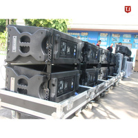 Système de sonorisation Line Array actif T.I Pro Audio 10 pouces avec haut-parleur en bois pour scène et système de sonorisation pour église