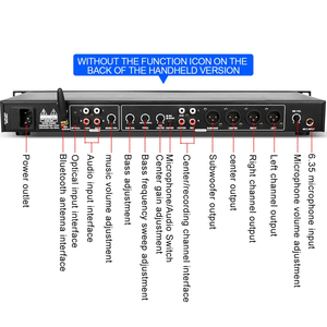 Depusheng FBX-8 Anti-Howling KTV-Vorverstärker Digitaler Audio-Prozessor für Heim-Partys Hochzeiten Karaoke - Product Image 2
