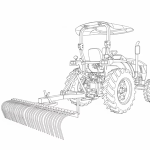 คราดดินแบบลากจูง 3 จุด สำหรับงานหนัก ยี่ห้อ BITSMAN <span class=keywords><strong>ATK</strong></span> ประสิทธิภาพสูง สำหรับปรับระดับดิน ขจัดเศษวัสดุ และหิน - Product Image 1