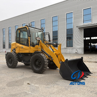 Mini Wheel Loader ZL-910 4WD dengan Kabin, Kapasitas 600kg, Bucket 0.6m³, Mesin Diesel 18.5kW untuk Pertanian & Konstruksi