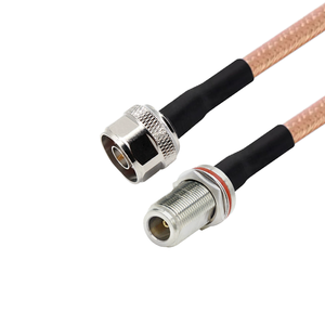 Wayiii cáp đồng trục lắp ráp rg142 N nam N Nam Nữ Đồng Bạc tráng 50 Ohms che chắn 6GHz PTFE hoạt động Temp - Product Image 1
