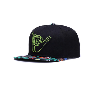 Gorra Snapback de pedido pequeño para hombres y mujeres, ala de impresión plana personalizada, gorra trasera a presión personalizada con parche bordado - Product Image 1