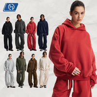 Sudadera con Capucha Térmica de 430GSM, Sudadera de Forro Polar de Color Sólido, Sudadera Holgada y Cálida para Hombre, Invierno, Marca Privada, Suministro de Fábrica