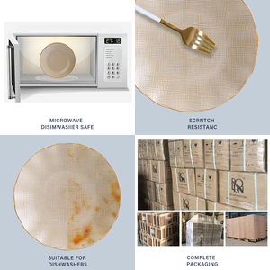 5 sao khách sạn tấm khách sạn nhà hàng nhà cung cấp bán buôn nhà hàng tấm gốm chính bữa ăn tối tấm sang trọng sứ bữa ăn tối - Product Image 2