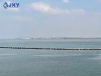 Rideau de silt avec tissu renforcé et chaîne de ballast pour le dragage côtier, la construction marine et le contrôle des sédiments
